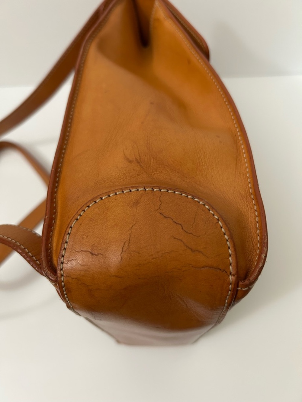 Byblos - Vintage Leather Backpack with Top Handle made in Italy. - Picture 15 of 15